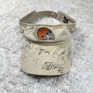 VGT Cleveland Browns Hat Cap Strap Back Mens NFL Football Autograph Signed Visor